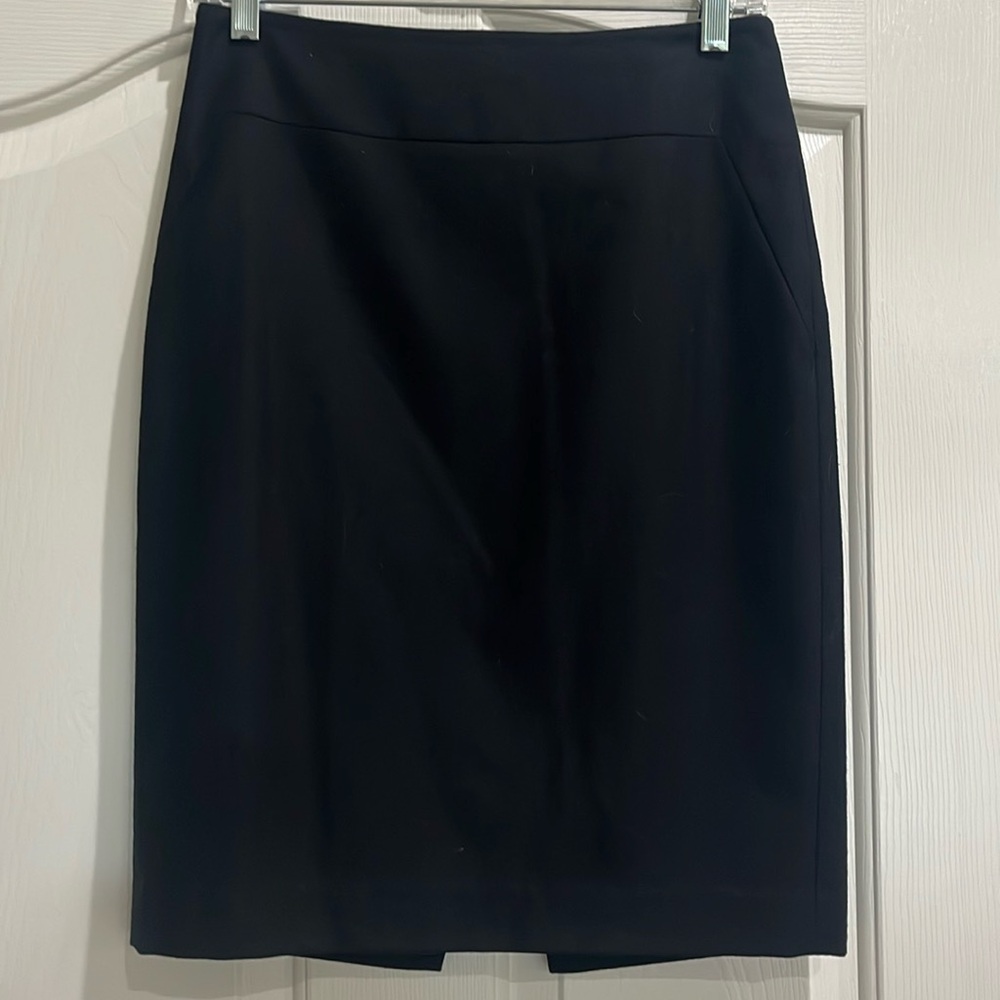 Banana Republic black wool pencil skirt, size 2